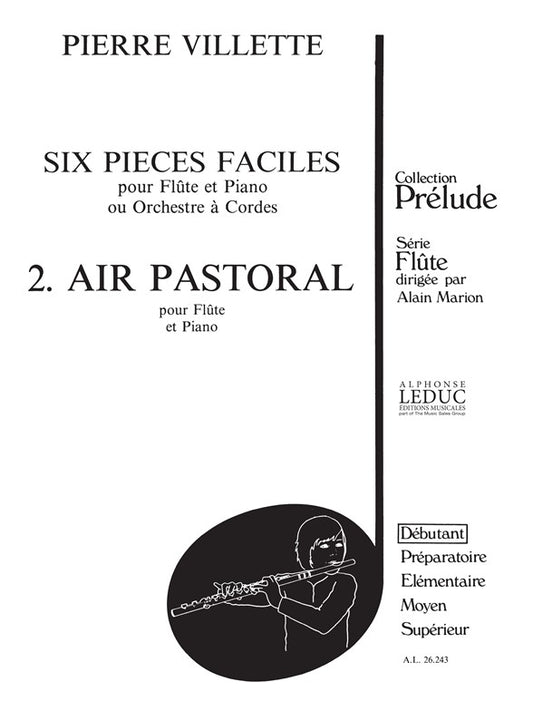 6 Pièces Faciles N02 Air Pastoral | Villette | Flûte