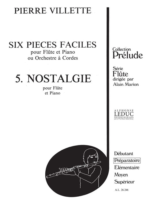 6 Pièces Faciles N05 Nostalgie | Villette | Flûte