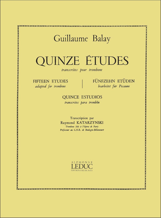 15 Études | Guillaume Balay | Trombone