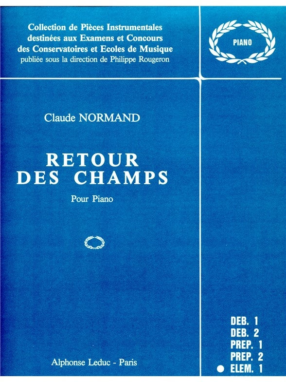 Retour Des Champs | Claude Normand | Piano