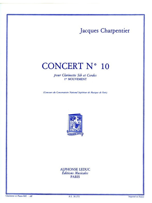 Concert n° 10 - clarinette si bémol et cordes | Jacques Charpentier