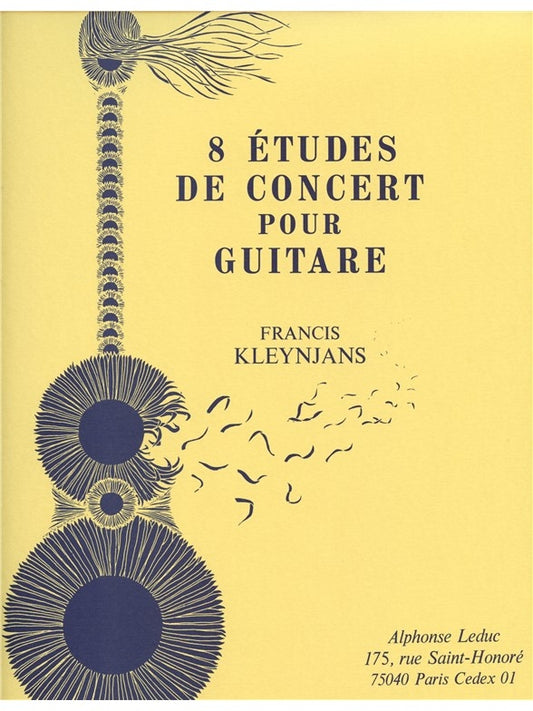 8 Études De Concert | Francis Kleynjans | Guitare