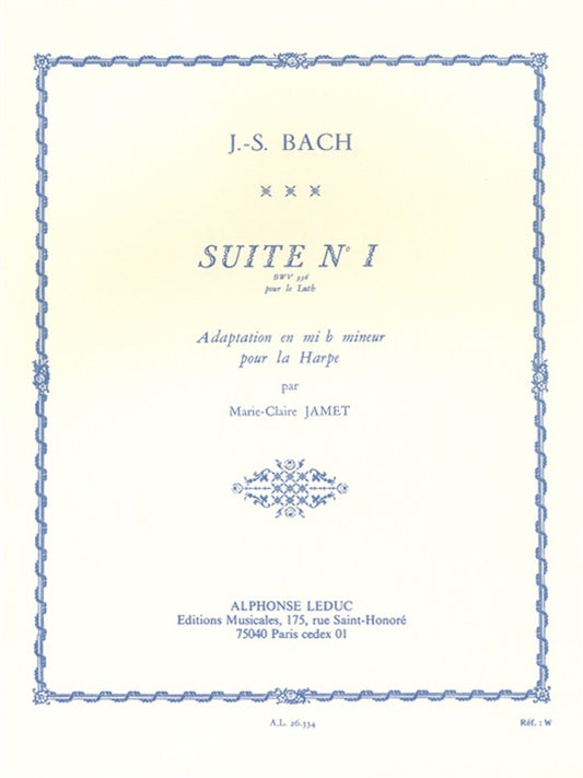 Suite No.1 BWV 996 for Lute Adapted | Johann Sebastian Bach