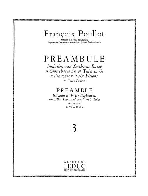 François Poullot : Préambule, vol. 3 | Tuba