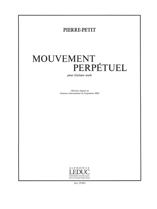 Mouvement Perpetuel | P. Petit | Guitare