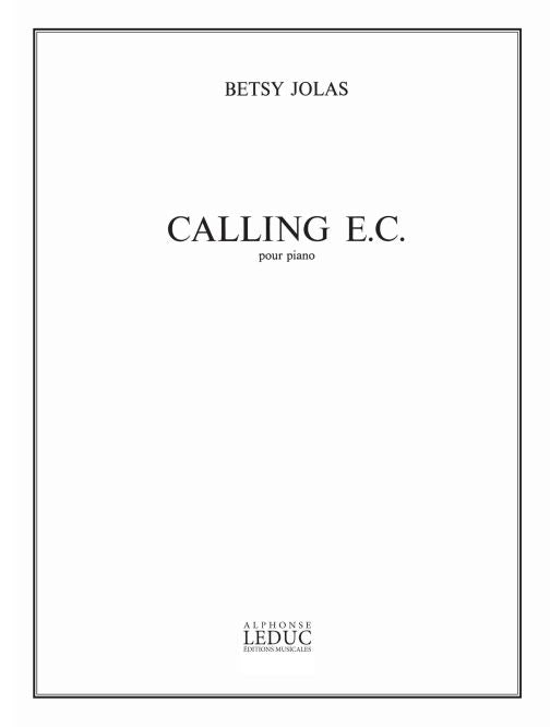 Calling E.C. | Betsy Jolas | Piano