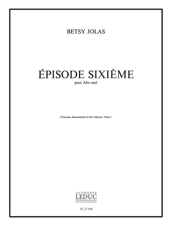Épisode Sixieme | Betsy Jolas | Alto