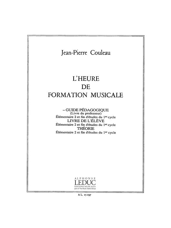 L'heure de formation musicale - Elém. 2 - Prof. | Jean-Pierre Couleau