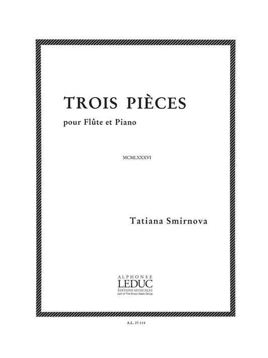 3 Pièces Opus 56 | Smirnova | Flûte