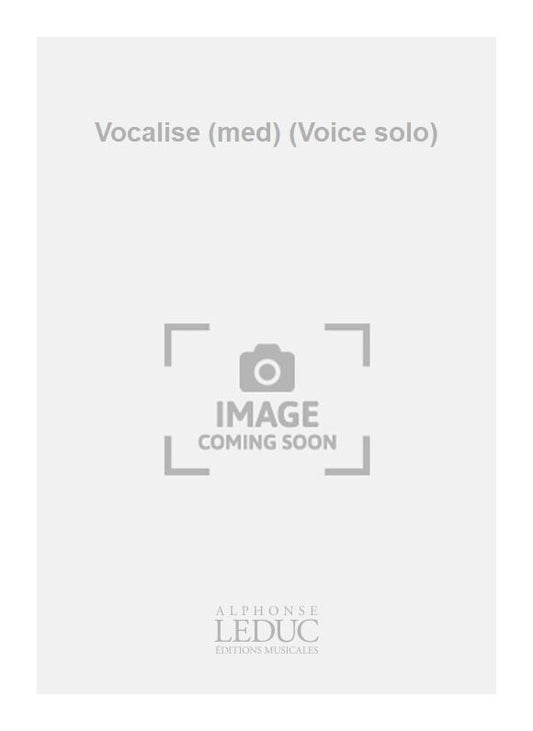 Vocalise (voix moyenne) (voix seule) | Jean-Louis Florentz