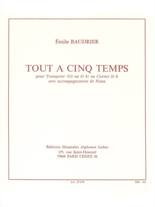 Tout à cinq Temps | Yves Baudrier | Trompette