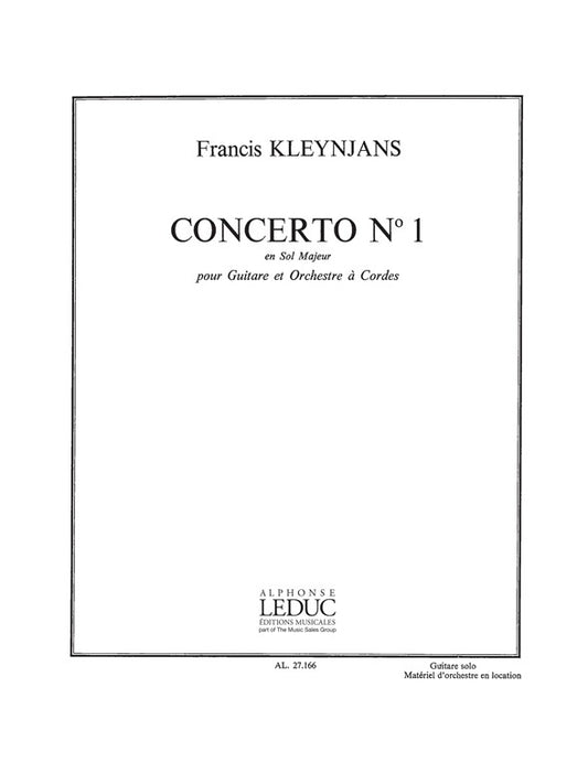 Francis Kleynjans : Concerto n° 1 en sol majeur | Guitare