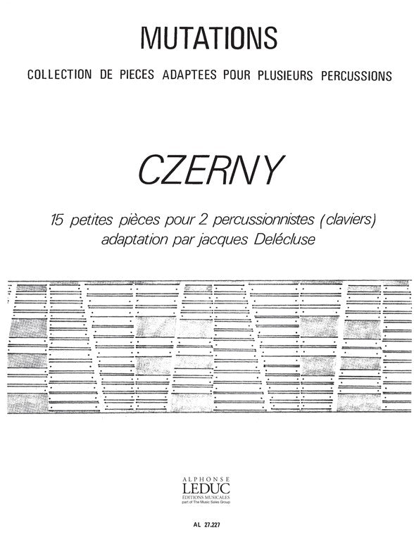 15 Petites Pièces | Carl Czerny | Percussions