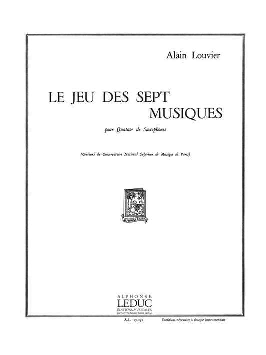 Le Jeu des Sept Musiques | Louvier | Quatuor de saxophones