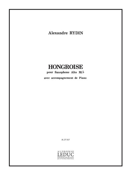 Hongroise de Rydin, Livre pour saxophone en mi bémol et Piano