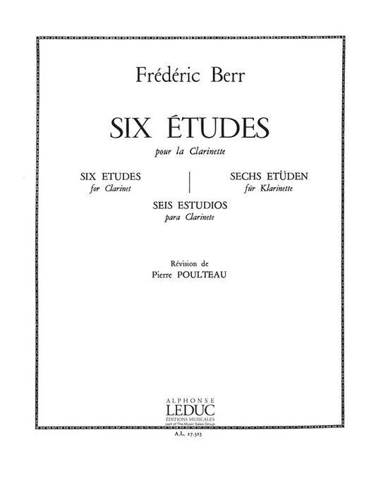 6 Études | Berr | Clarinette