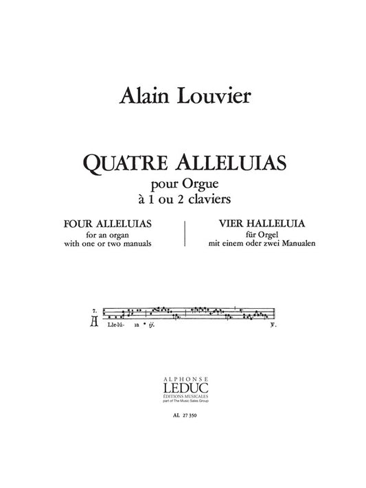 4 Alléluias | Louvier | Orgue