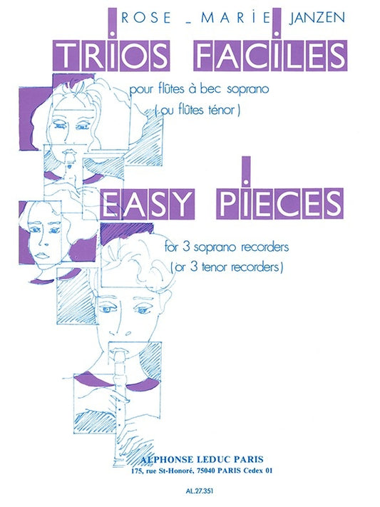 Rose-Marie Janzen: Trios faciles | Flûte à bec