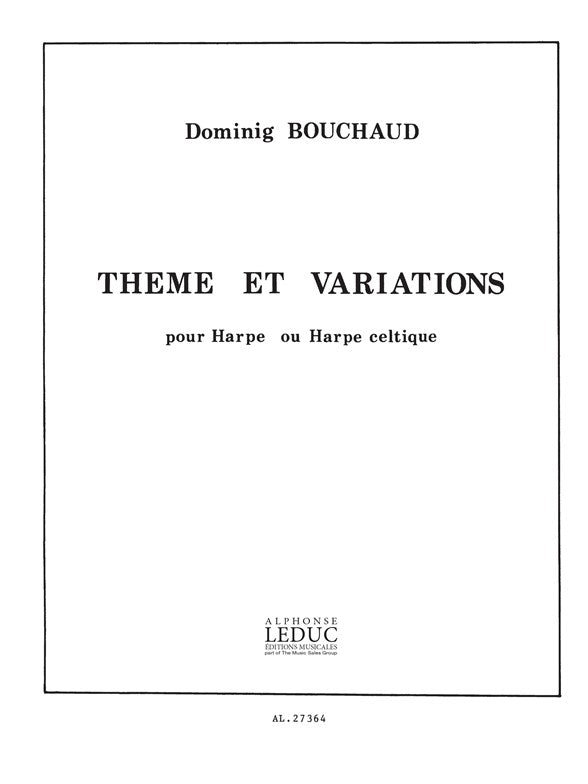 Thème Et Variations | Bouchaud | Harpe