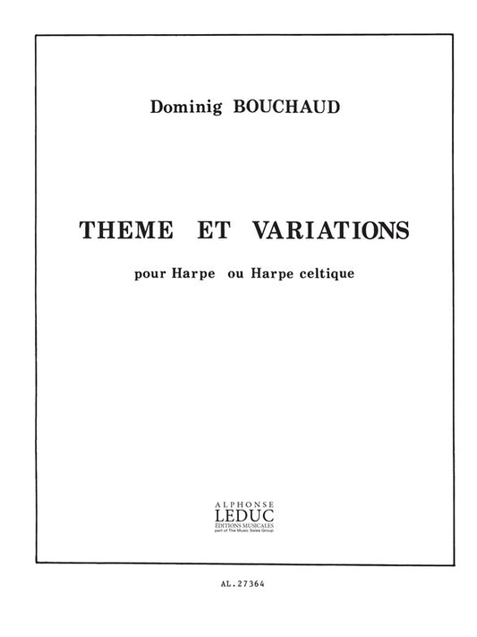 Thème Et Variations | Bouchaud | Harpe
