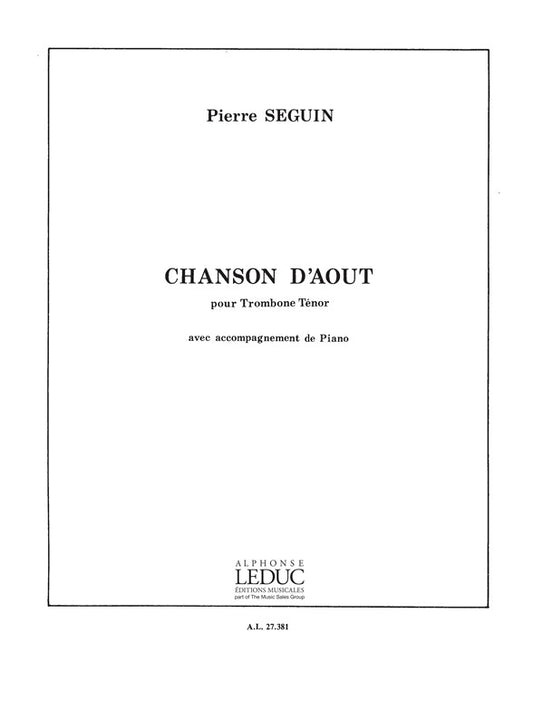 Chanson D'Aout | Seguin | Piano
