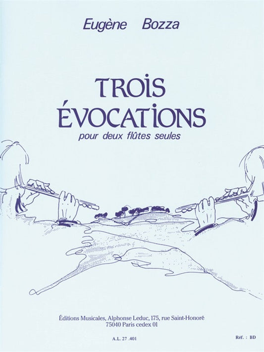 Trois Évocations, pour deux flûtes | Eugène Bozza