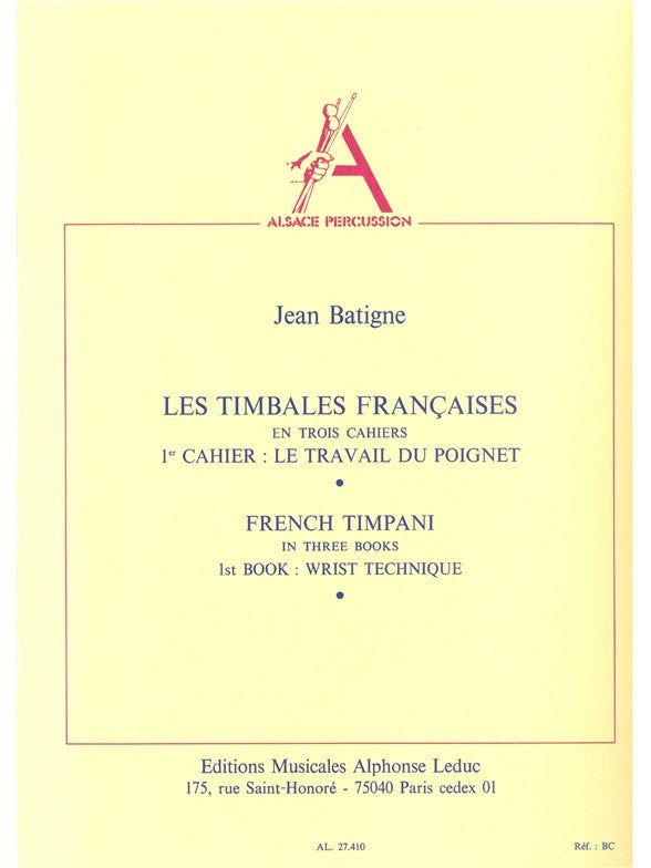 Les Timbales françaises Vol.1 | Jean Batigne | Percussions