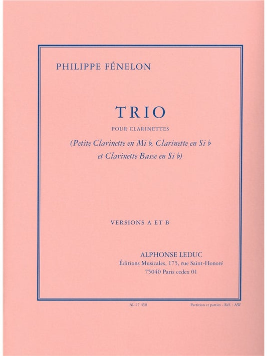 Trio | Philippe Fenelon | Clarinette
