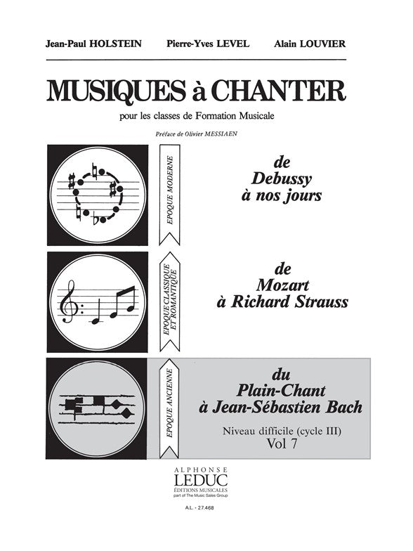 Musiques à Chanter Vol 7 Du Plain-Chant à Bach | Pierre-Yves Level