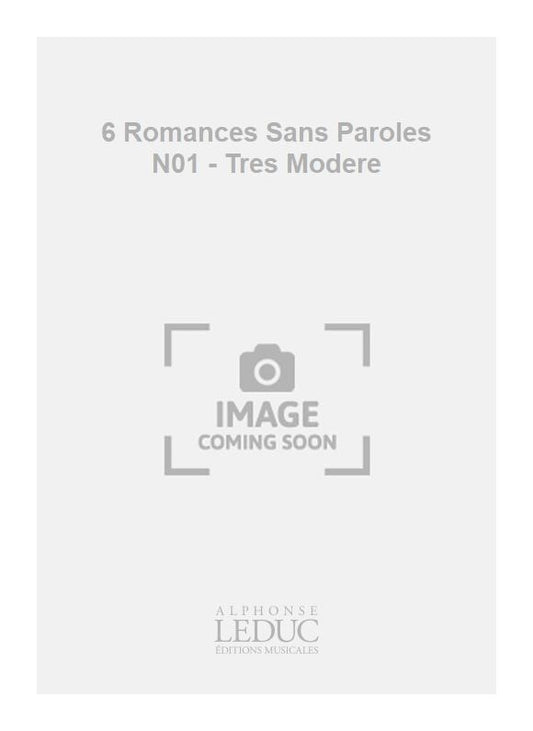 6 Romances Sans Paroles N01 - Très Modere | Niverd
