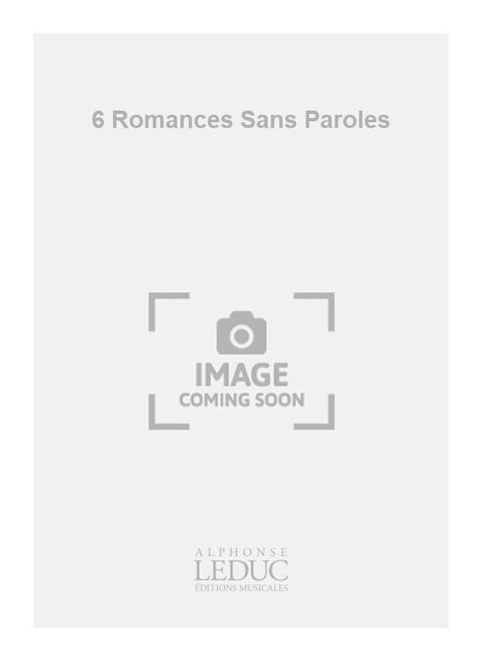 6 Romances Sans Paroles | Niverd | Clarinette | Livre | AL27532