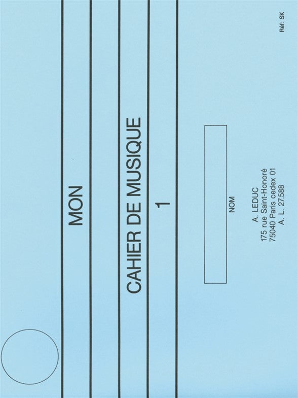 Mon cahier de musique 1