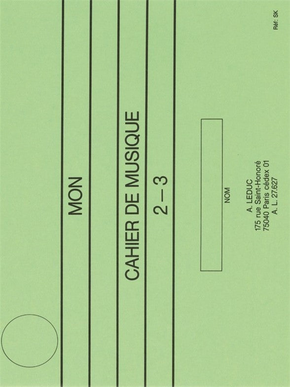 Mon cahier de musique 2-3