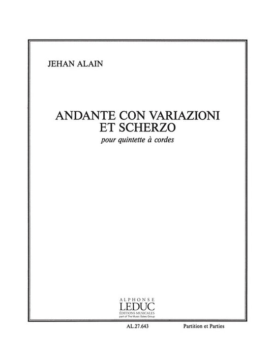 Andante con variazioni et Scherzo | Jehan Alain