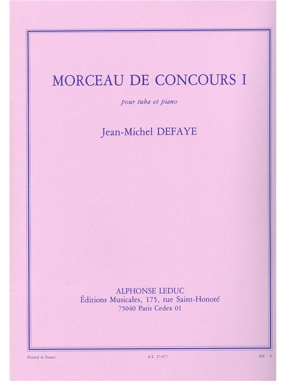 Morceau De Concours I | Jean-Michel Defaye | Tuba