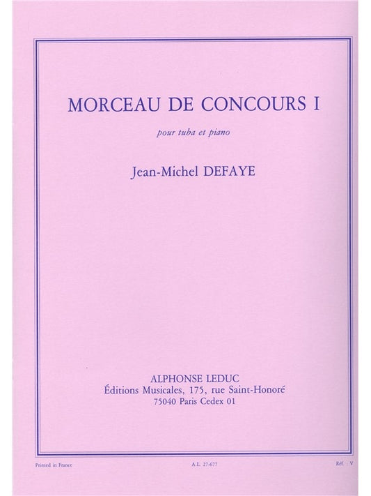 Morceau De Concours I | Jean-Michel Defaye | Tuba