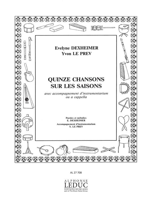 15 Chansons sur les Saisons - voix et instruments | Yvon Le Prev