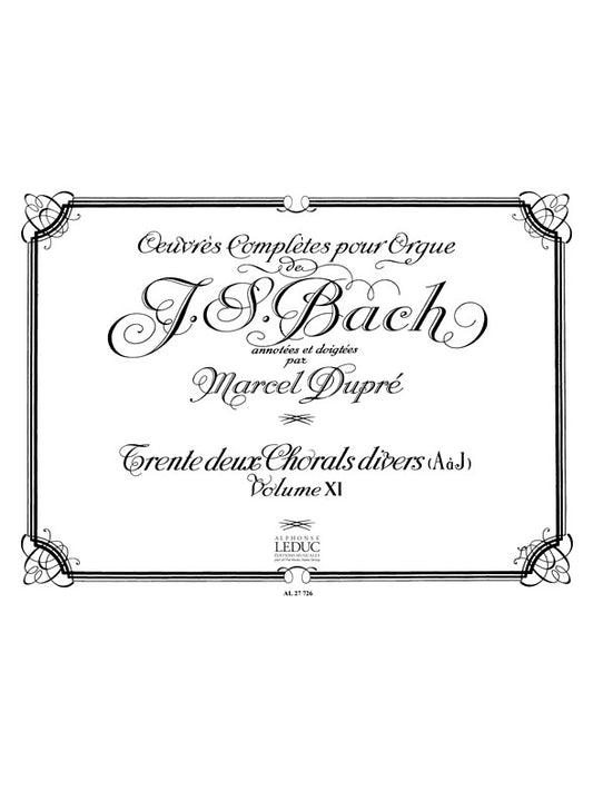 Œuvres Complètes Pour Orgue Volume 11 | Johann Sebastian Bach