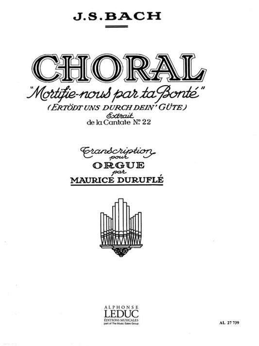 Chorale "Mortifie-nous par ta Bonté" | Johann Sebastian Bach
