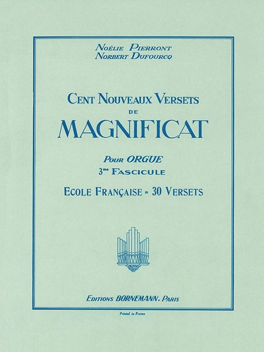 100 Versets De Magnificat | Pierront | Orgue