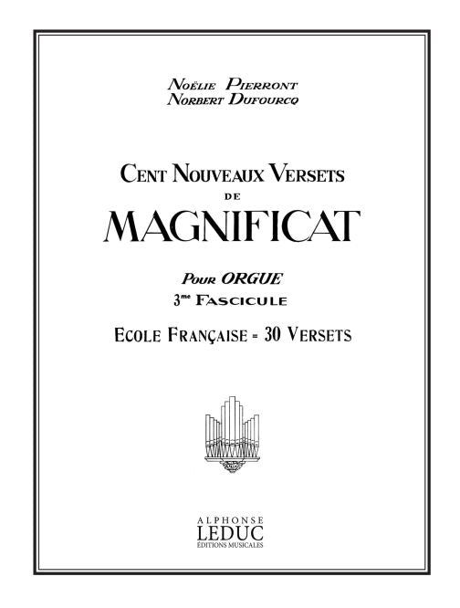 100 Nouveaux Versets de Magnificat Vol.3 | Pierront | Orgue