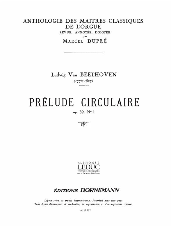 Prélude circulaire Op.39, No.1 | Ludwig van Beethoven