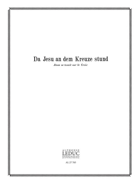Choral:Da Jesu An Dem Kreuze | Scheidt | Orgue