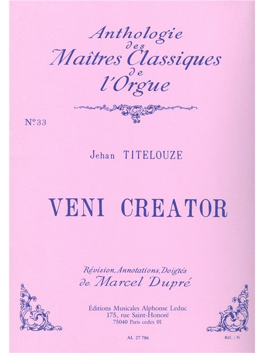 Veni Creator | Titelouze | Orgue