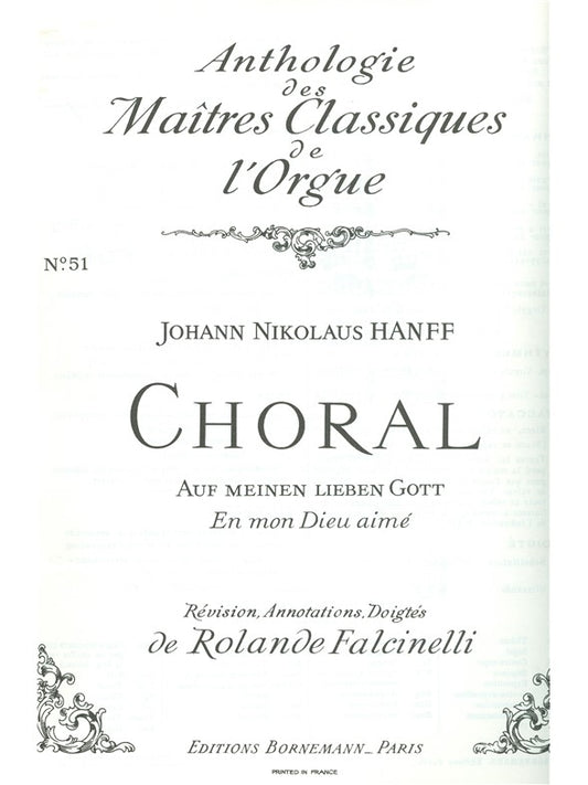 Choral:Auf Meinen Lieben Gott | Hanff | Orgue