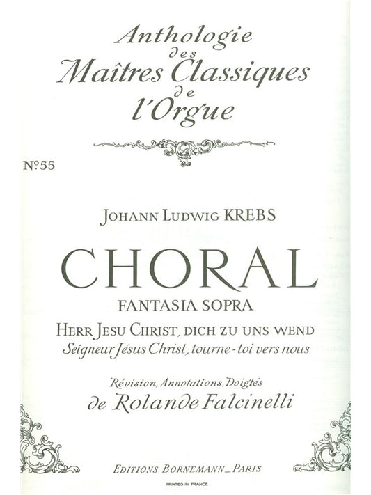 Choral:Herr J.C.Dich Zu Uns | Krebs | Orgue