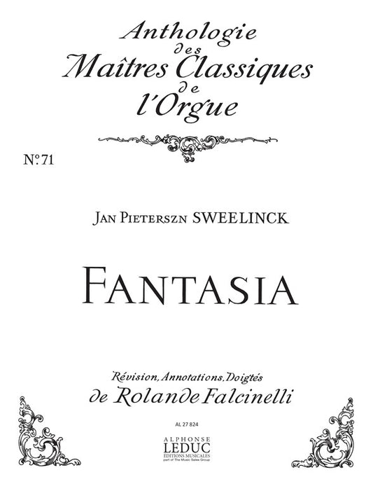 Fantasia de Sweelinck, Livre pour orgue