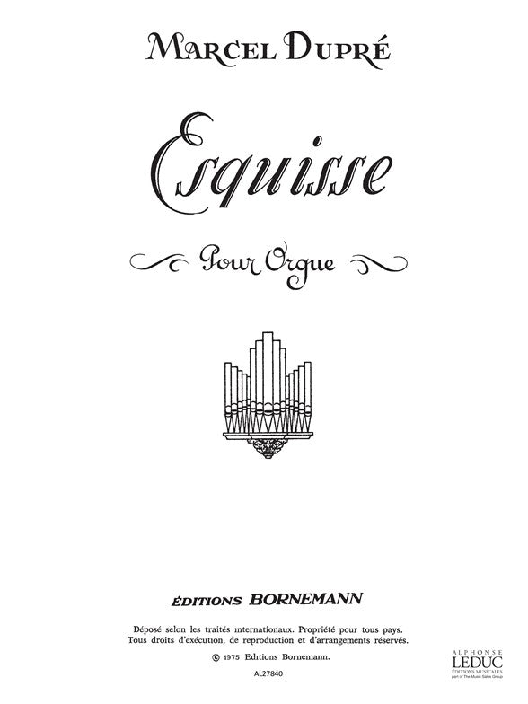 Esquisse/Op41 | Dupre | Orgue