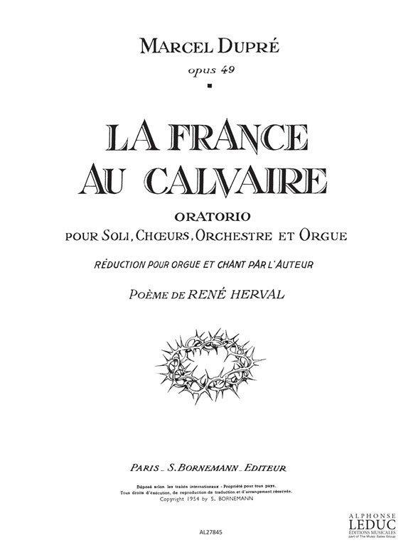 France Au Calvaire/Op49 | Dupre | Voix