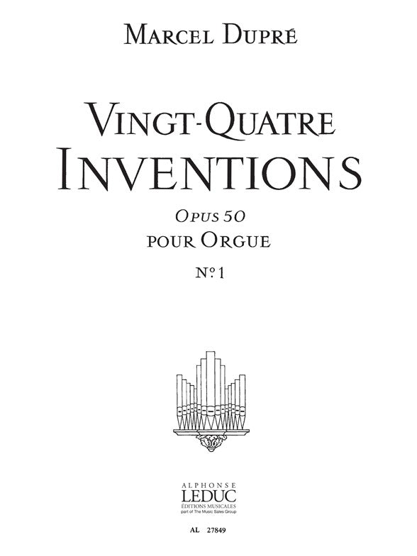 24 Inventions Op.50, Vol.1 | Marcel Dupré | Orgue